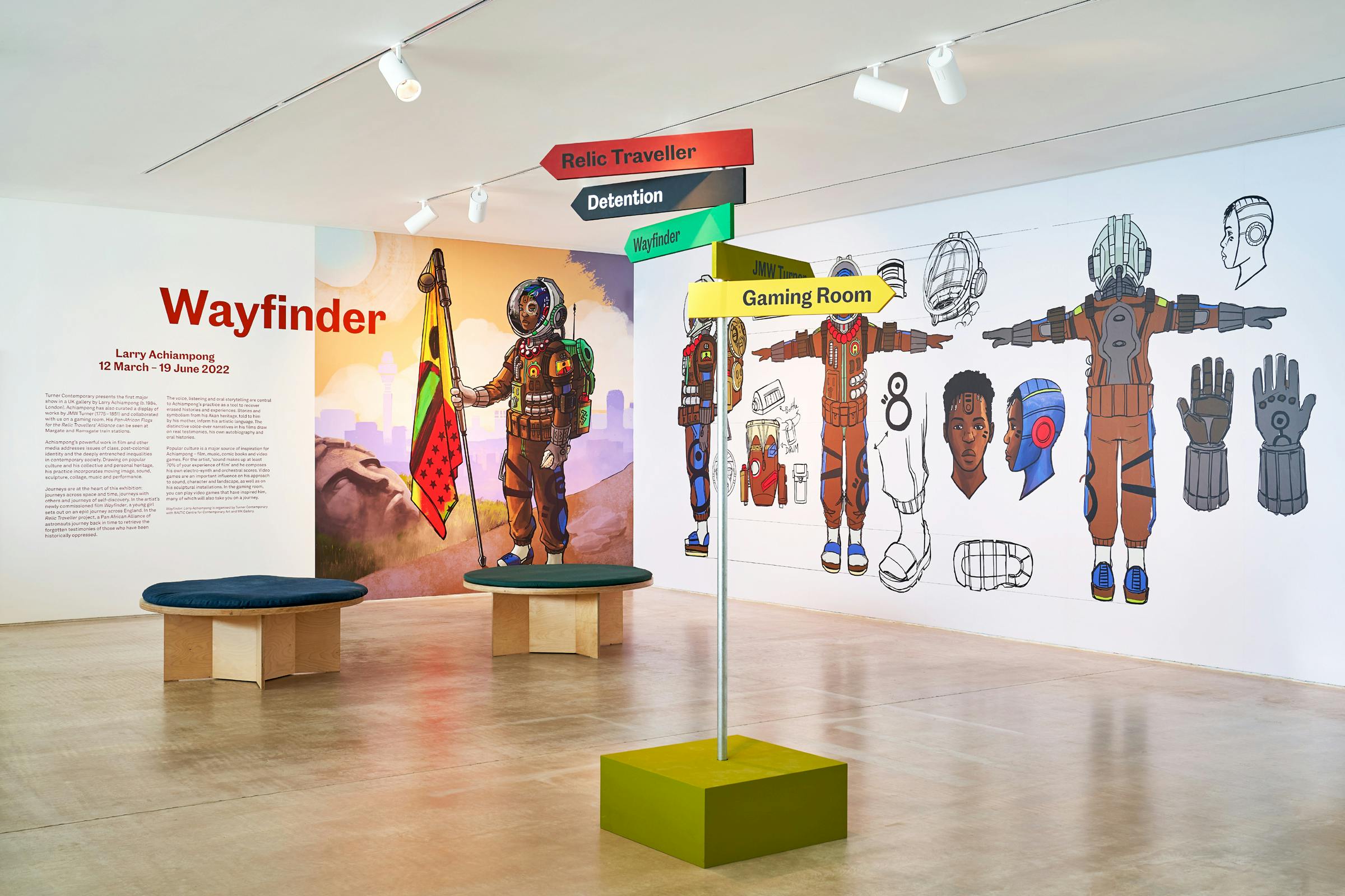 Turner Contemporary, Larry Achiampong: Wayfinder, Exhibition, Campaign, Print, Graphic Design by Wolfe Hall