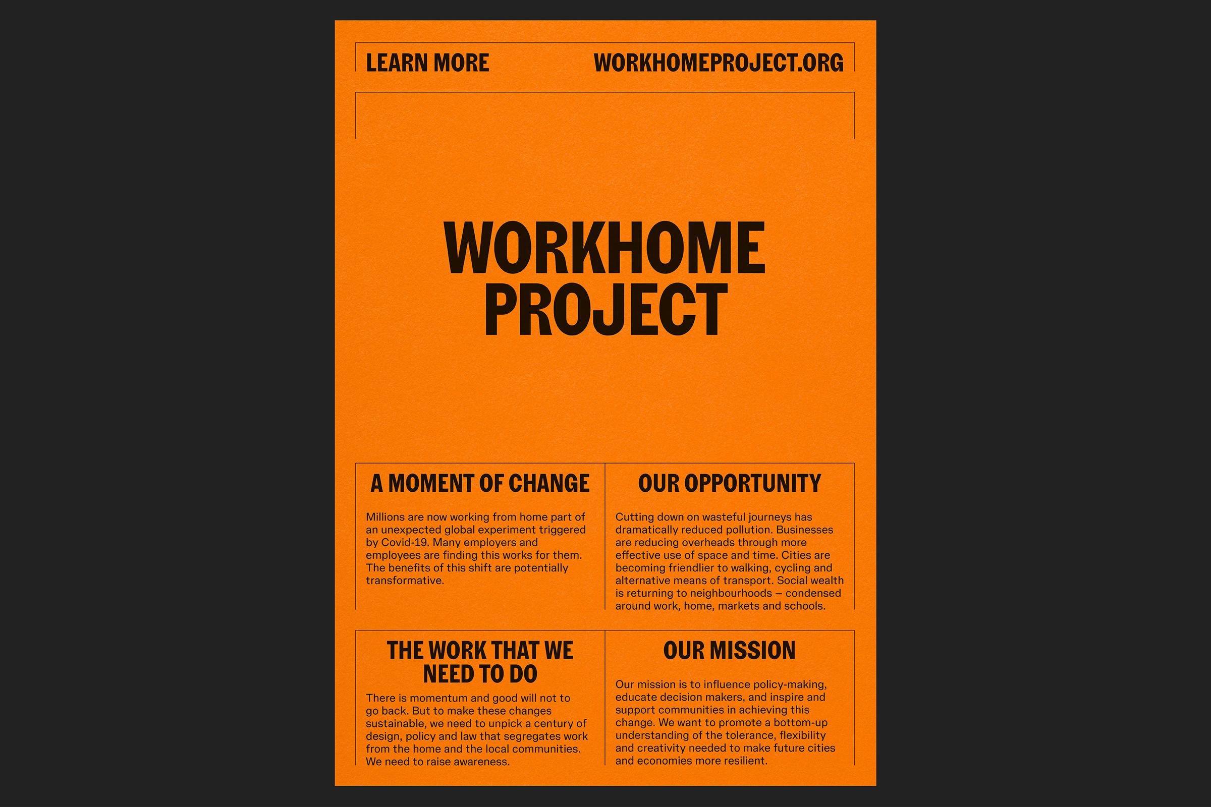 Workhome Project, identity, Graphic Design by Wolfe Hall