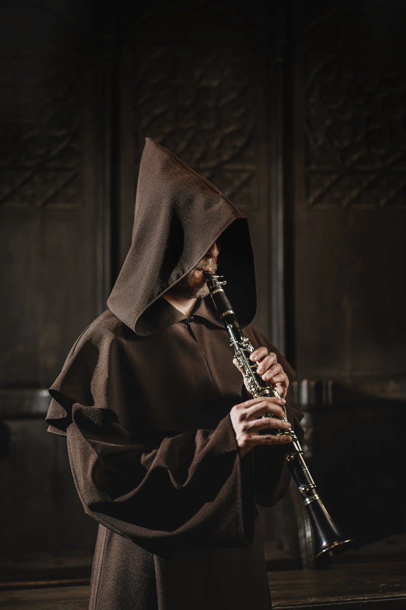 Virtuoos klarinetspel van de muzikanten van Gregorian Grace