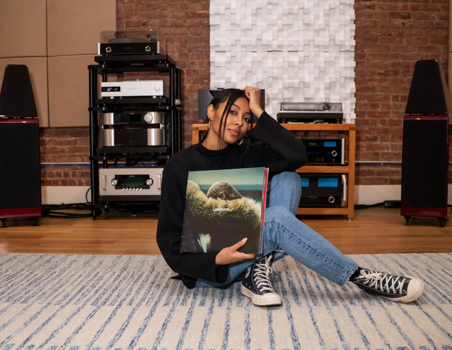 Alexandria Sade with Beyonce Record