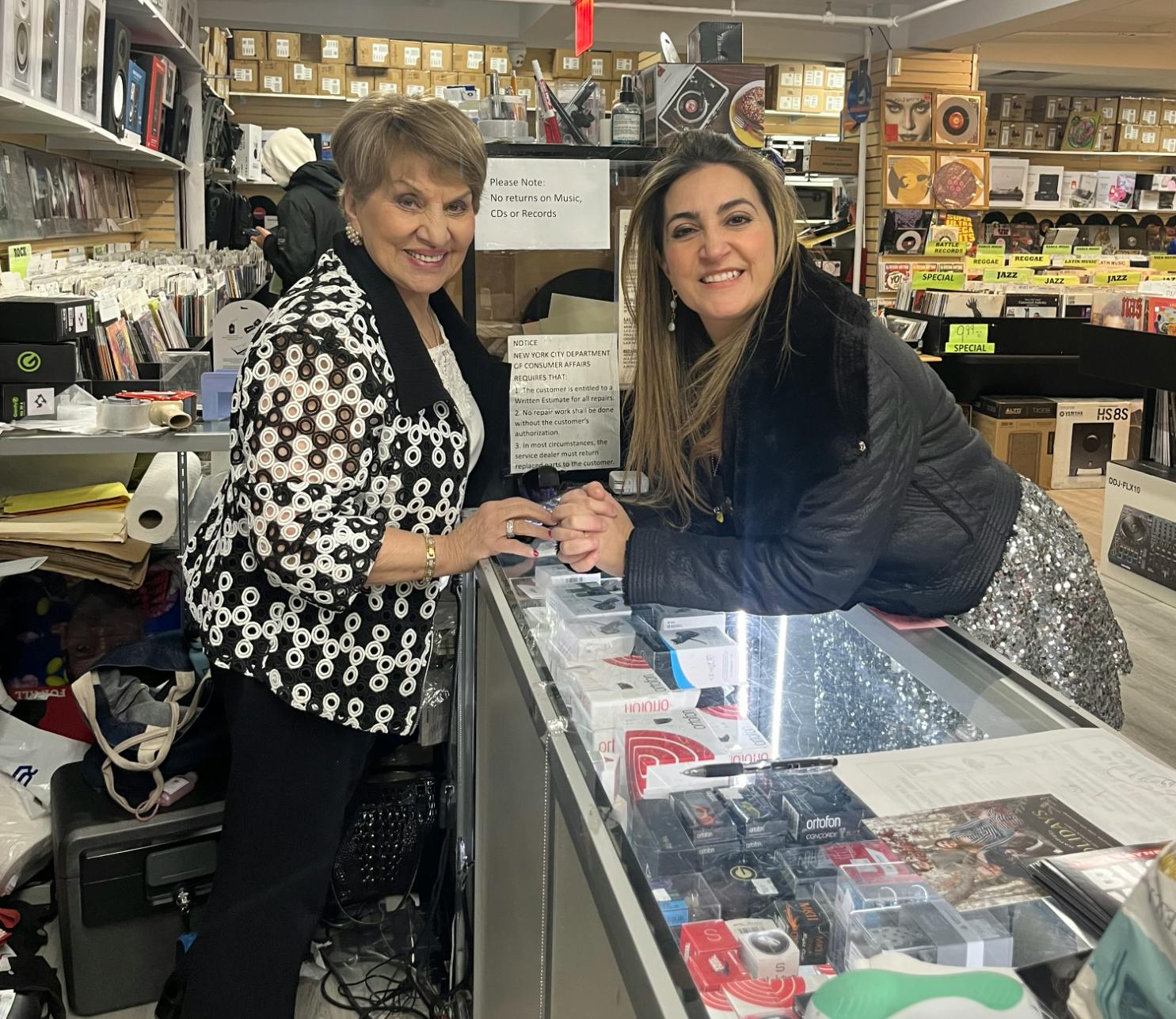 Sharone and Shirley at the Store