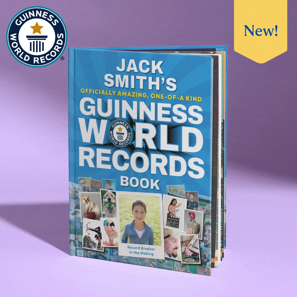 Four personalised book covers