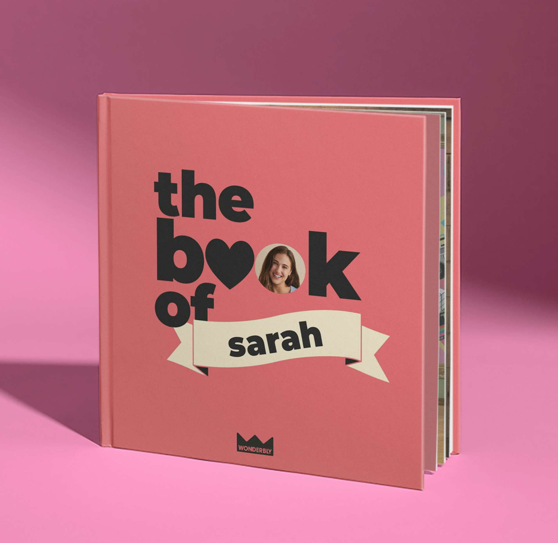 Example of personalised book cover