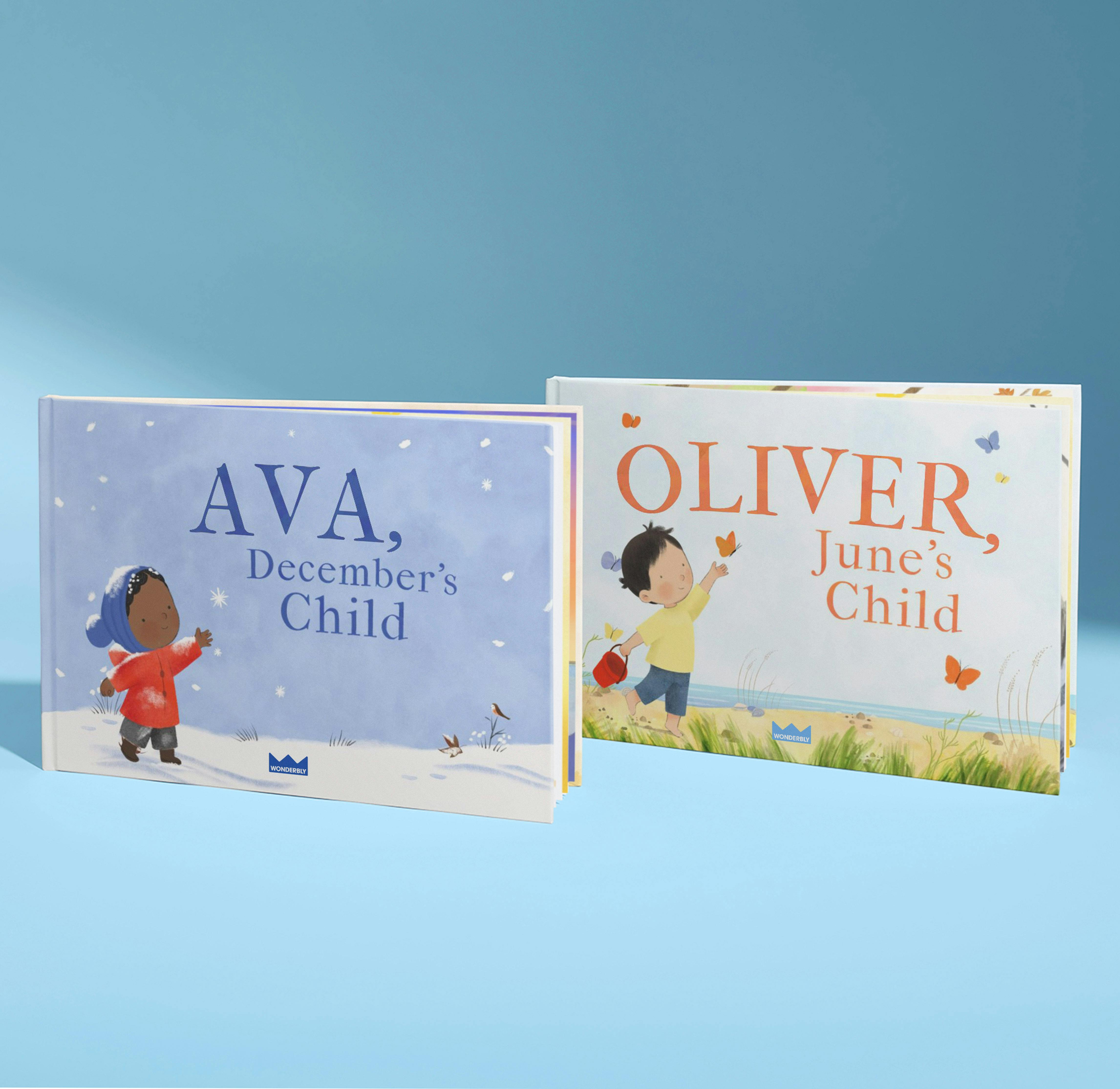 two covers of month's child book