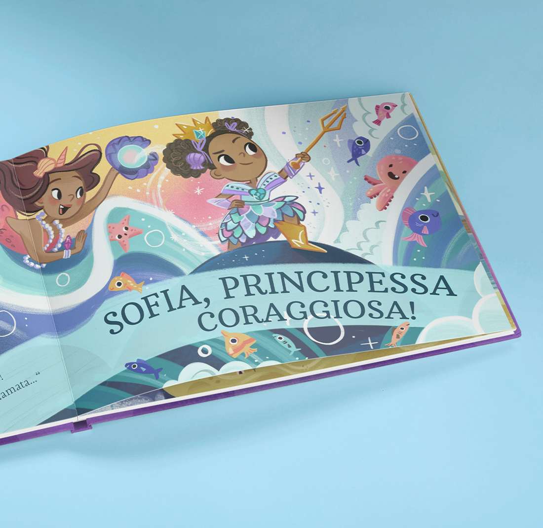 open page of princess you