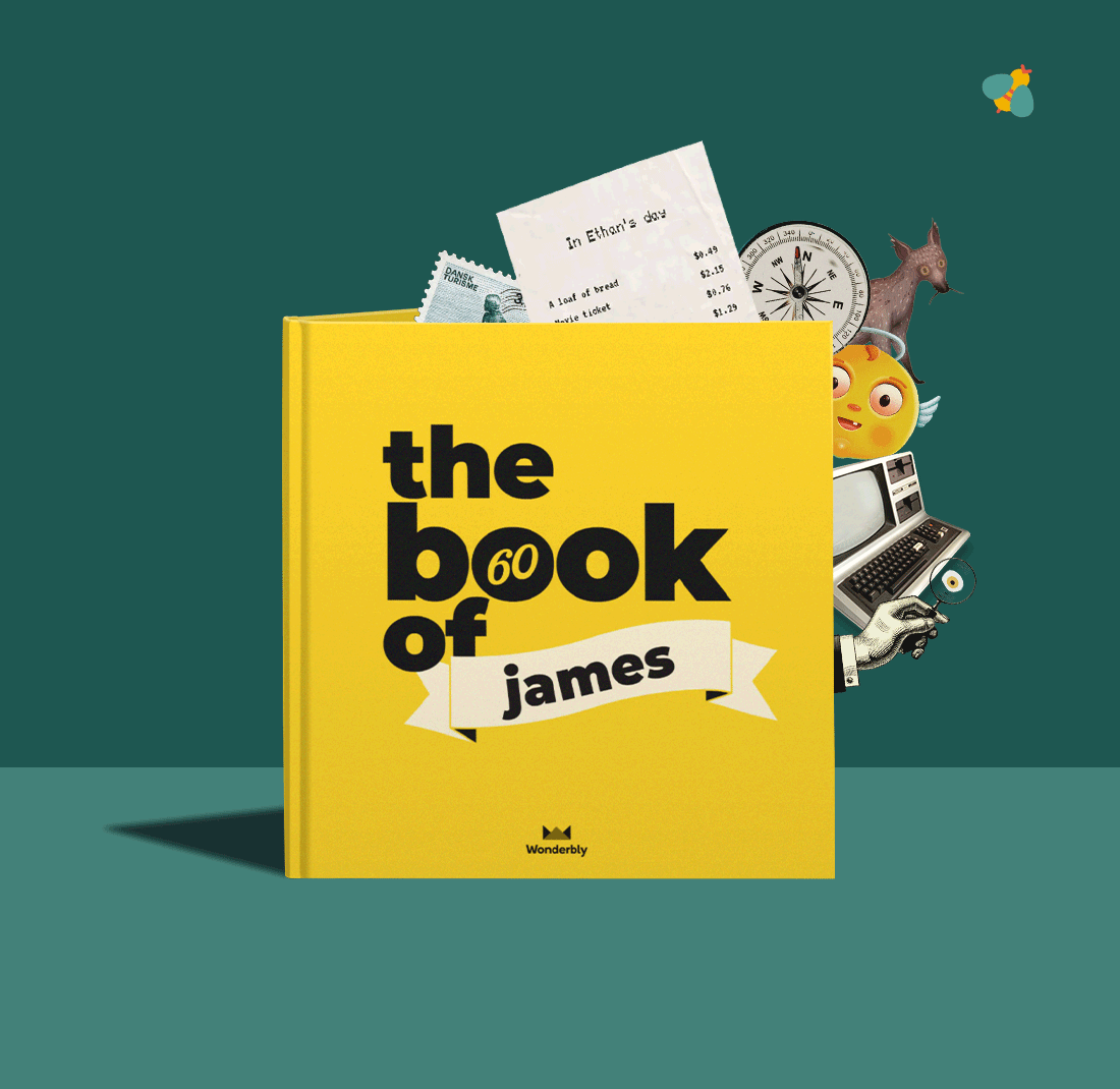 GIF showing different examples of personalised books