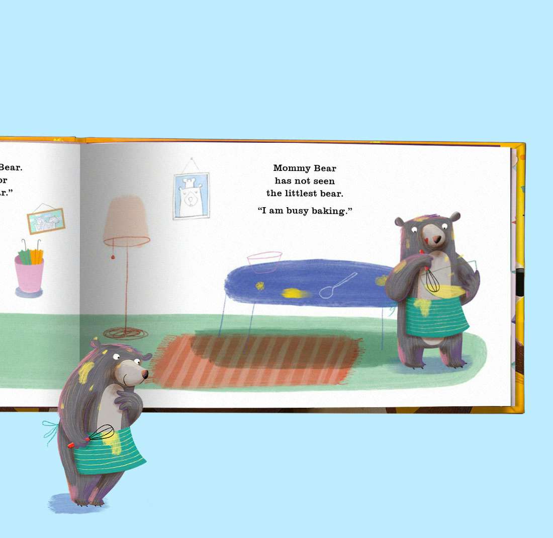 Illustrations inside A Letter for the Littlest Bear