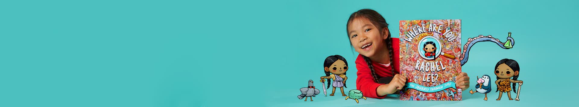 Girl holding Where Are You...? The Journey Through Time