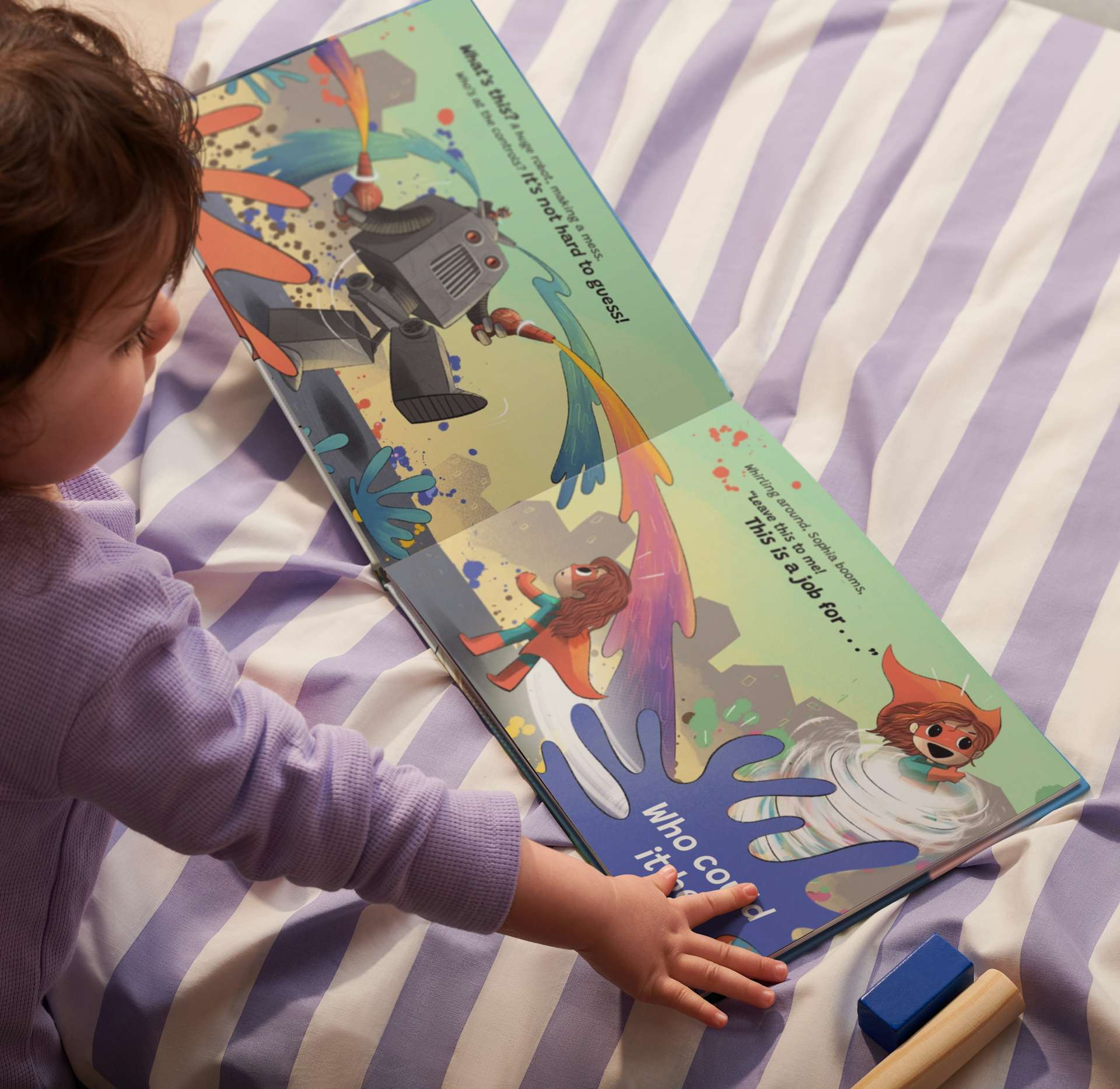 Child reading Super You book