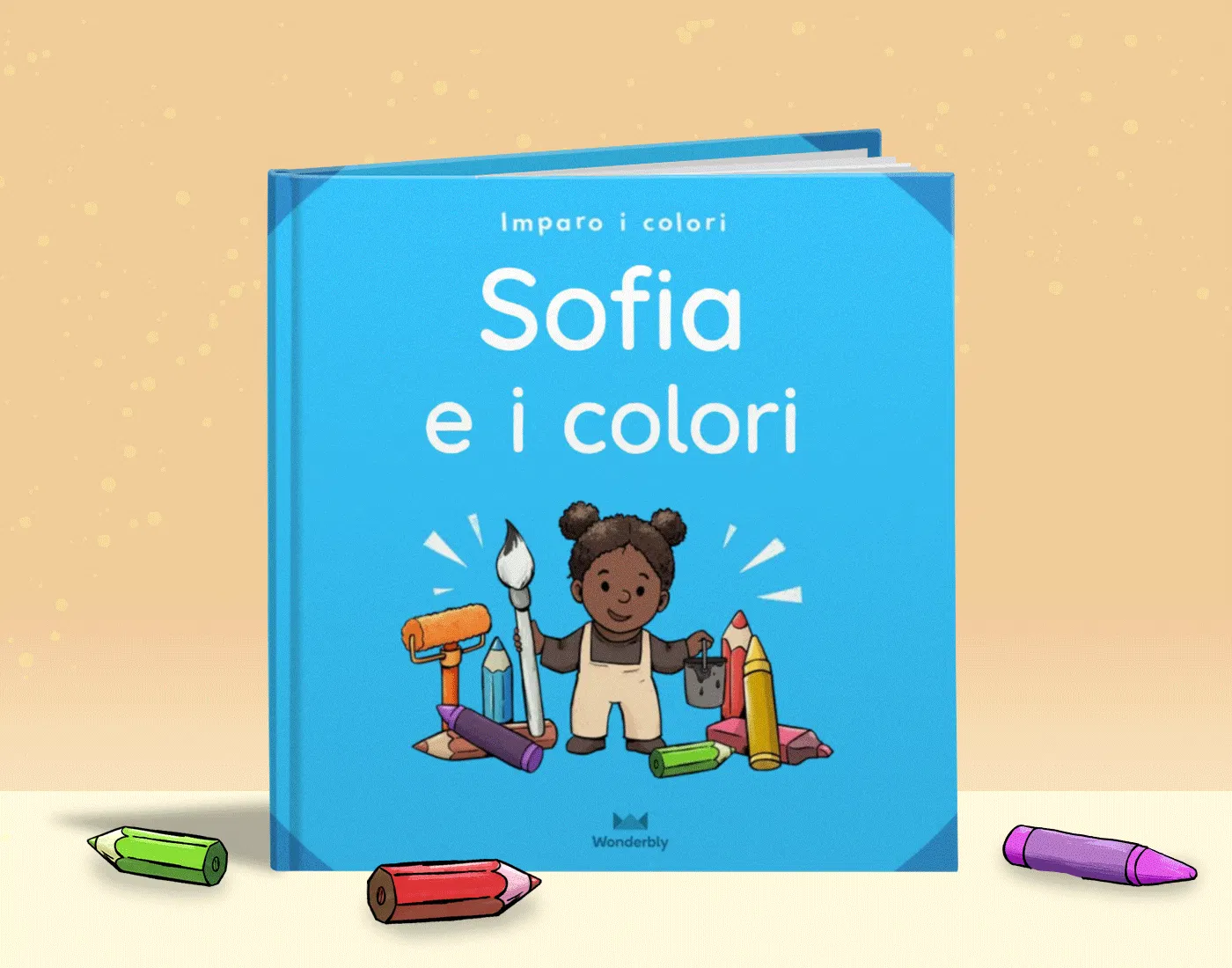 How is the book personalized?