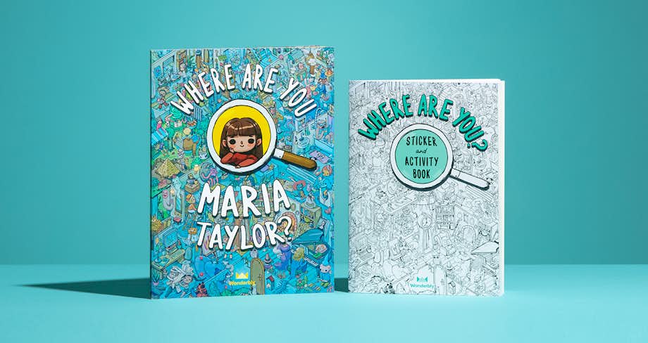 Image of the Jumbo Where Are You book alongside the Where Are You Sticker & Activity book