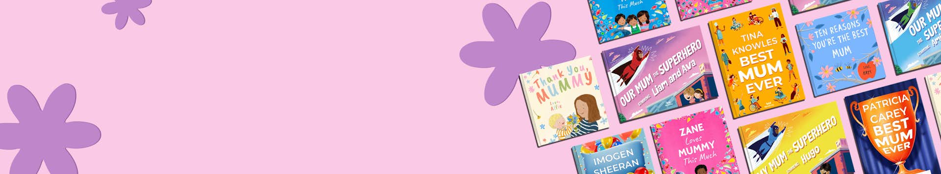 range of Wonderbly books for mums