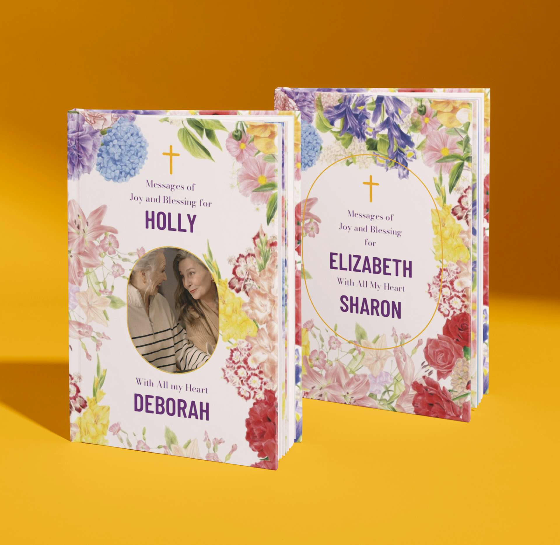 Two personalised covers of With All My Heart