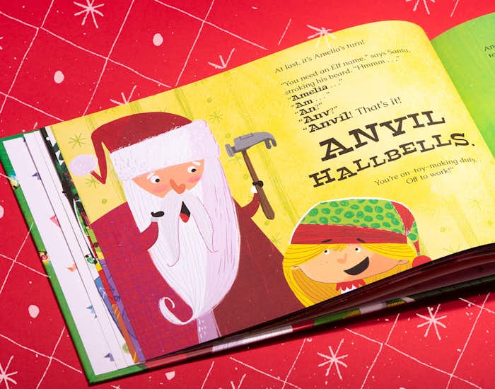 Christmas illustrations in The Elf Who Saved Christmas