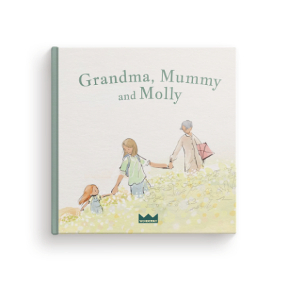 front cover of grandma, mummy and me book
