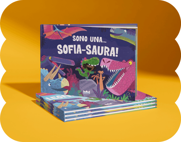 Libro personalizzato sui dinosauri