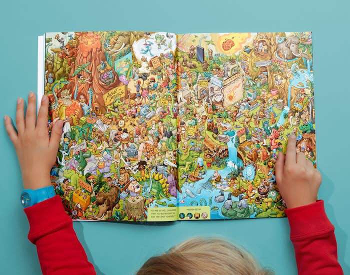Inside Spread of Where Are You...? The Journey Through Time