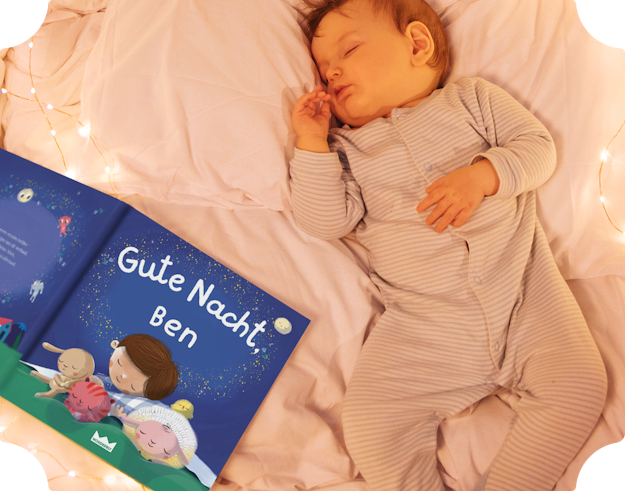 Buch neben dem schlafenden Baby