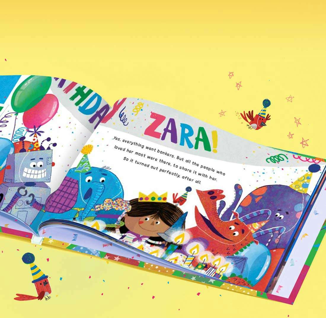 personalised book spread