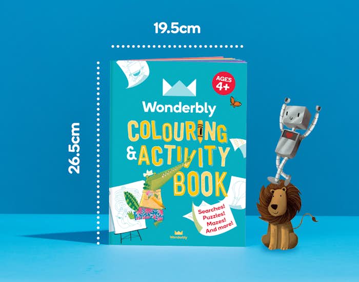 Dimensions of Wonderbly Colouring and Activity Book