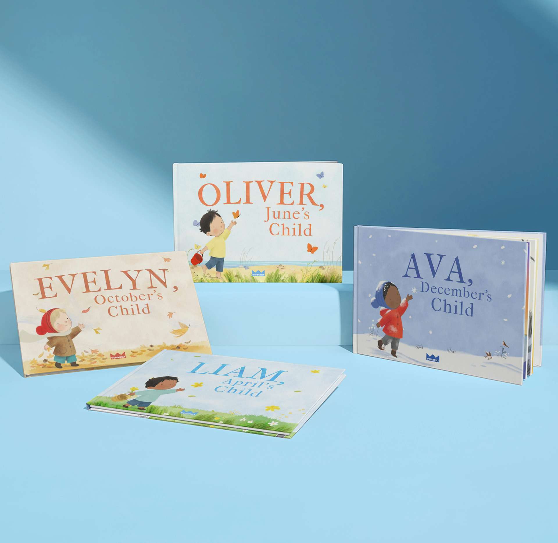 four covers of month's child book