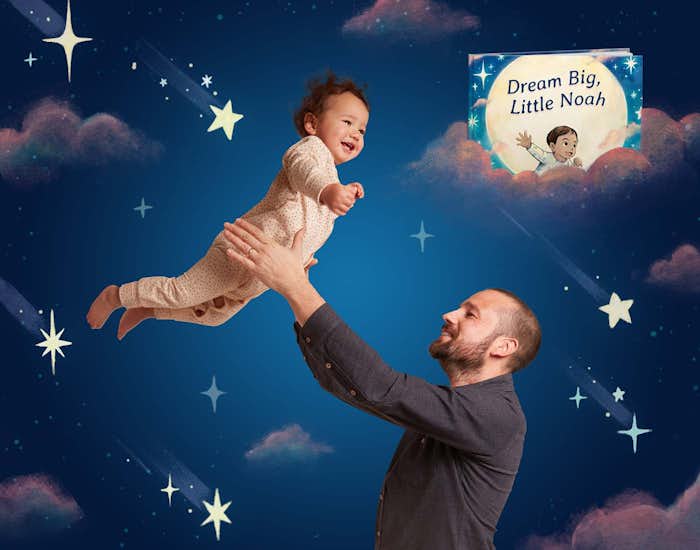 Father and child bonding with each other