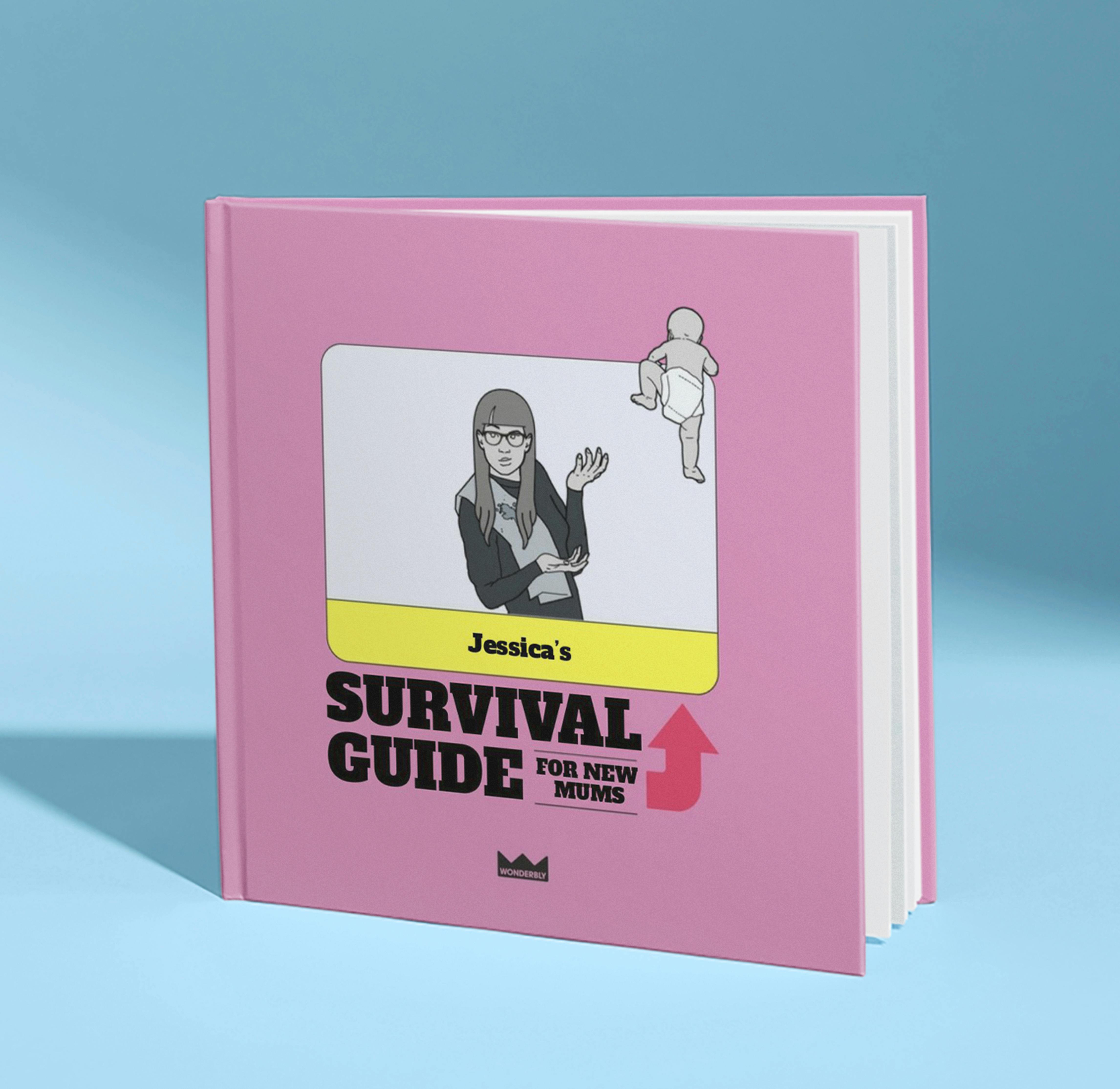 pink front cover of survival guide mum