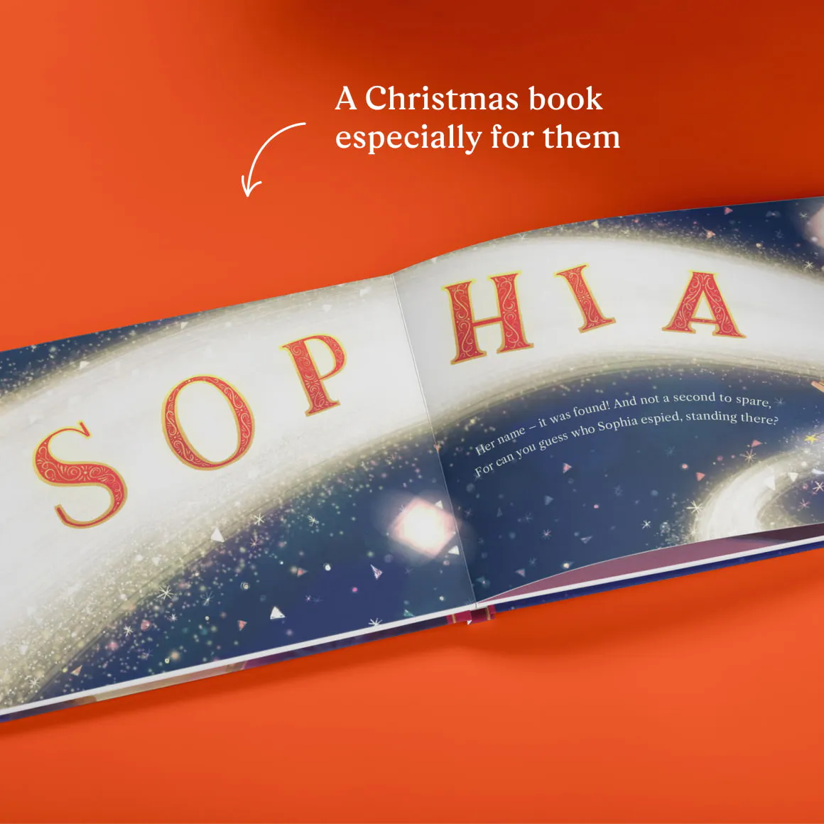 A page inside the personalised book