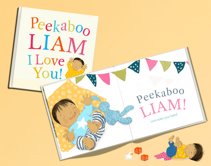 Peekaboo illustrations in Peekaboo, I Love You!
