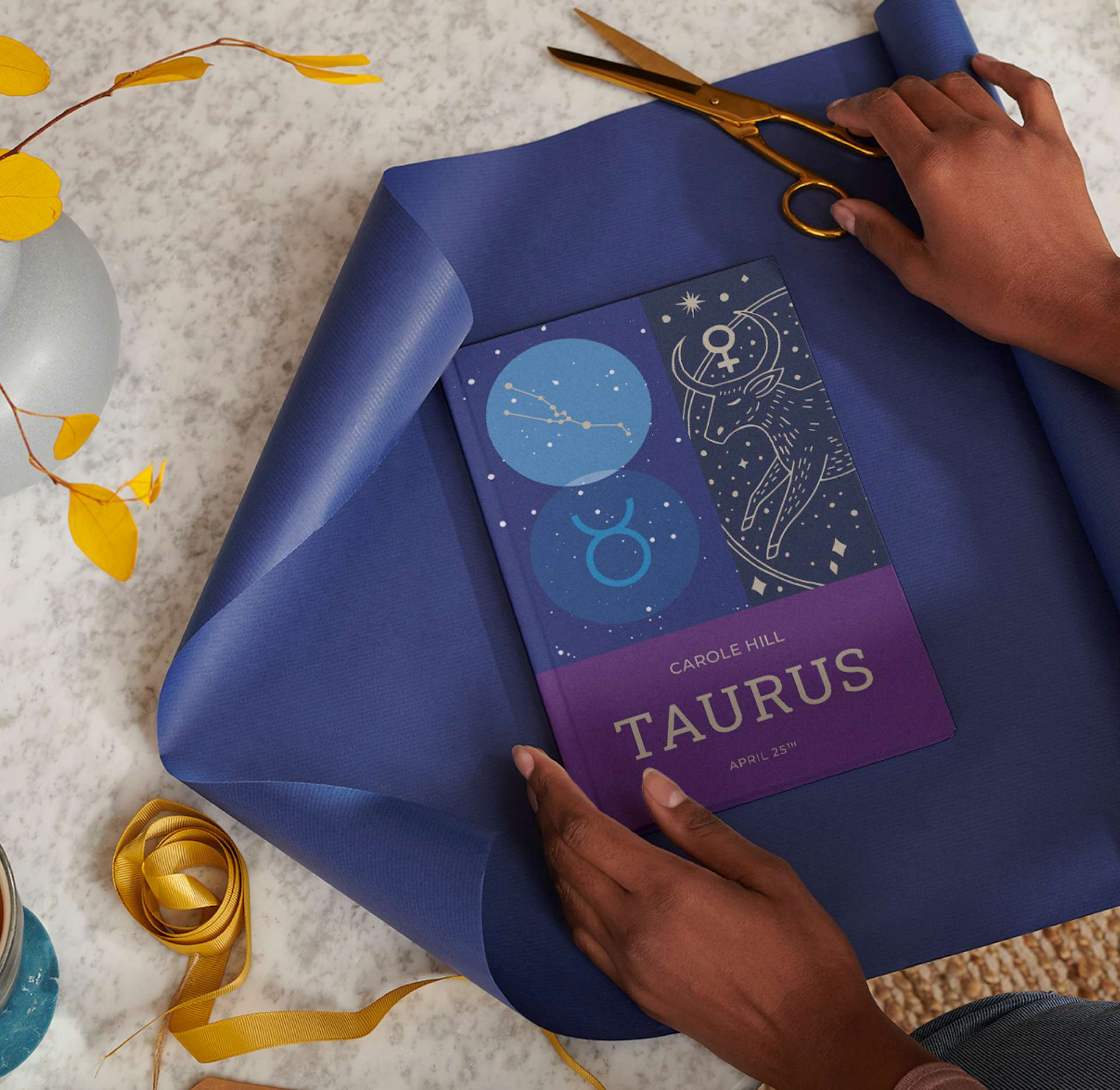 classic personalised astrology book in giftwrap