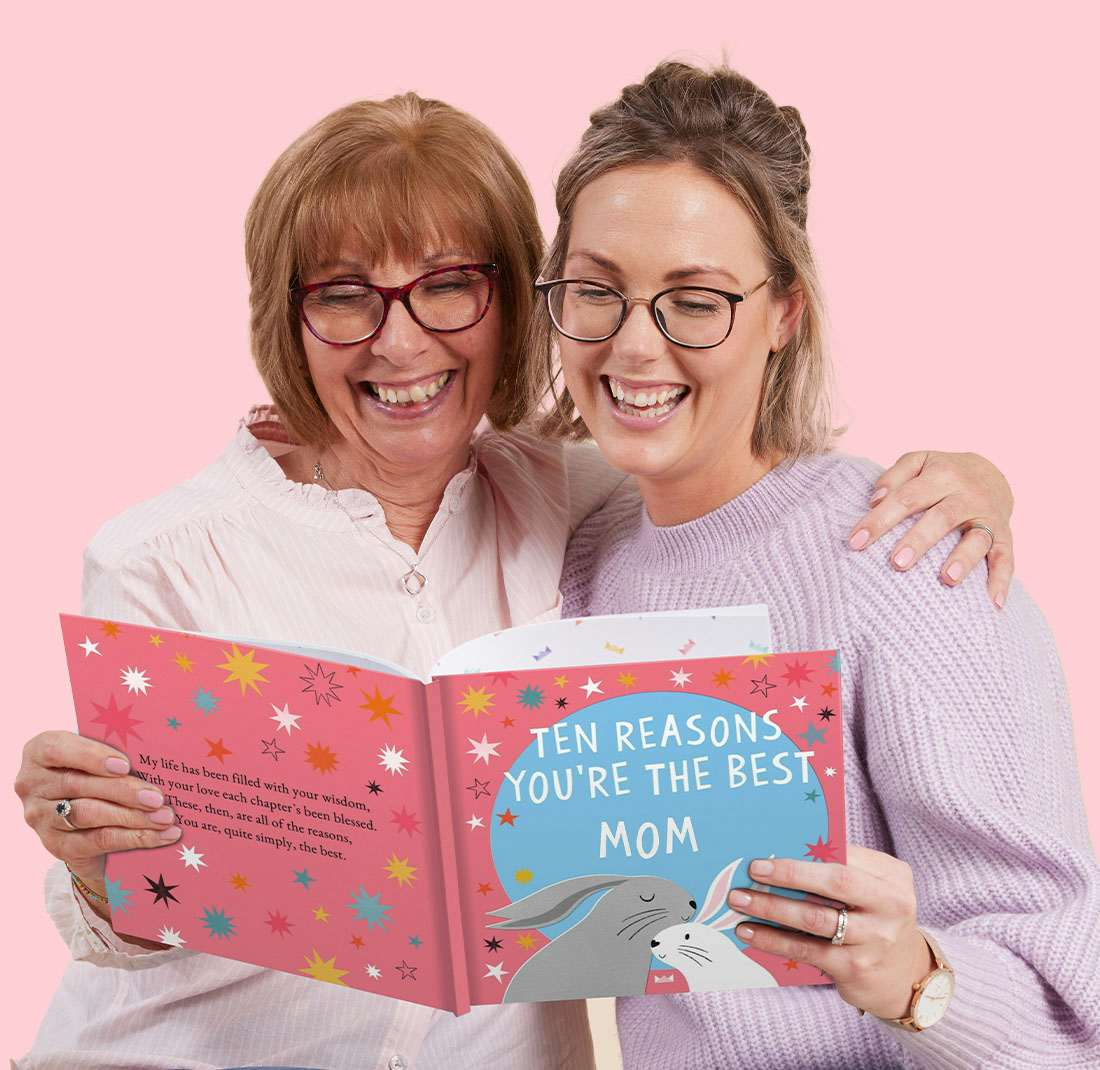 Mother and daughter reading together