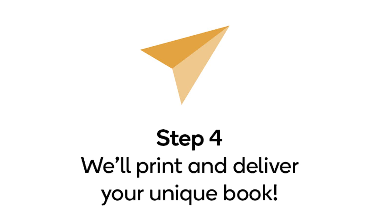 We'll print and deliver your unique book!