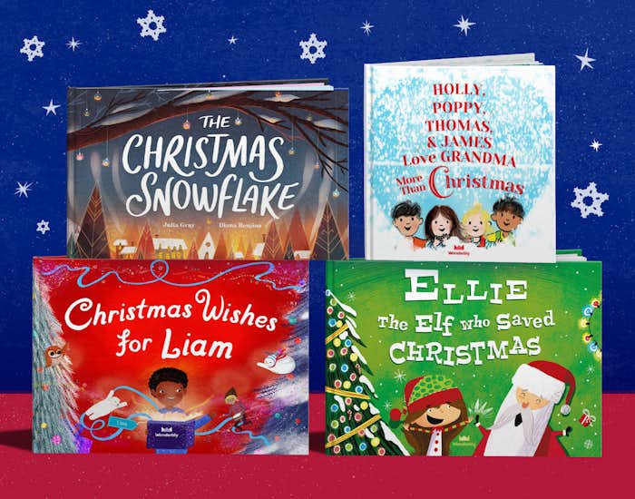 Wonderbly personalized christmas book colleciton