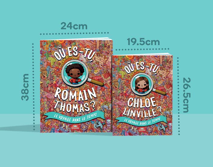 Des couvertures personnalisées disponibles en deux tailles !