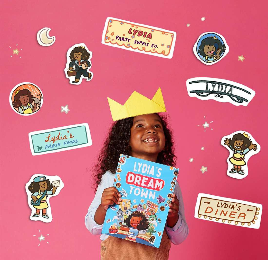 My Dream Town, Sticker Book For Kids