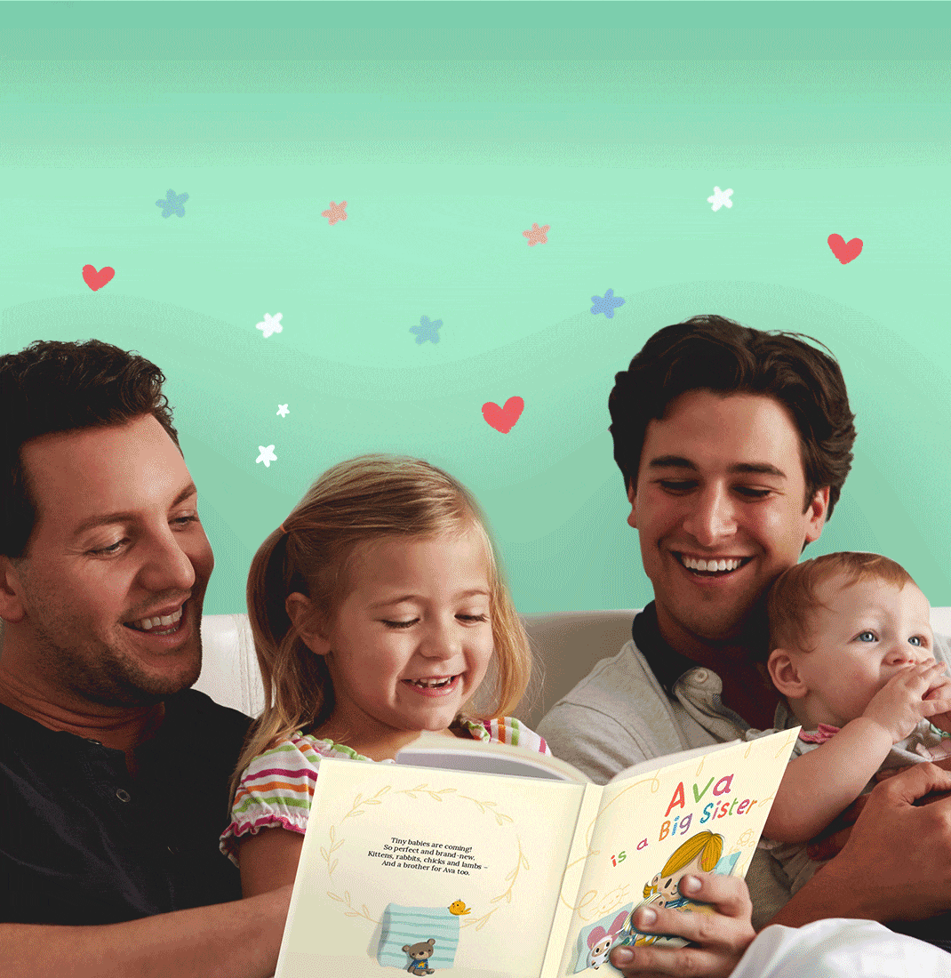 title options with dads reading to children