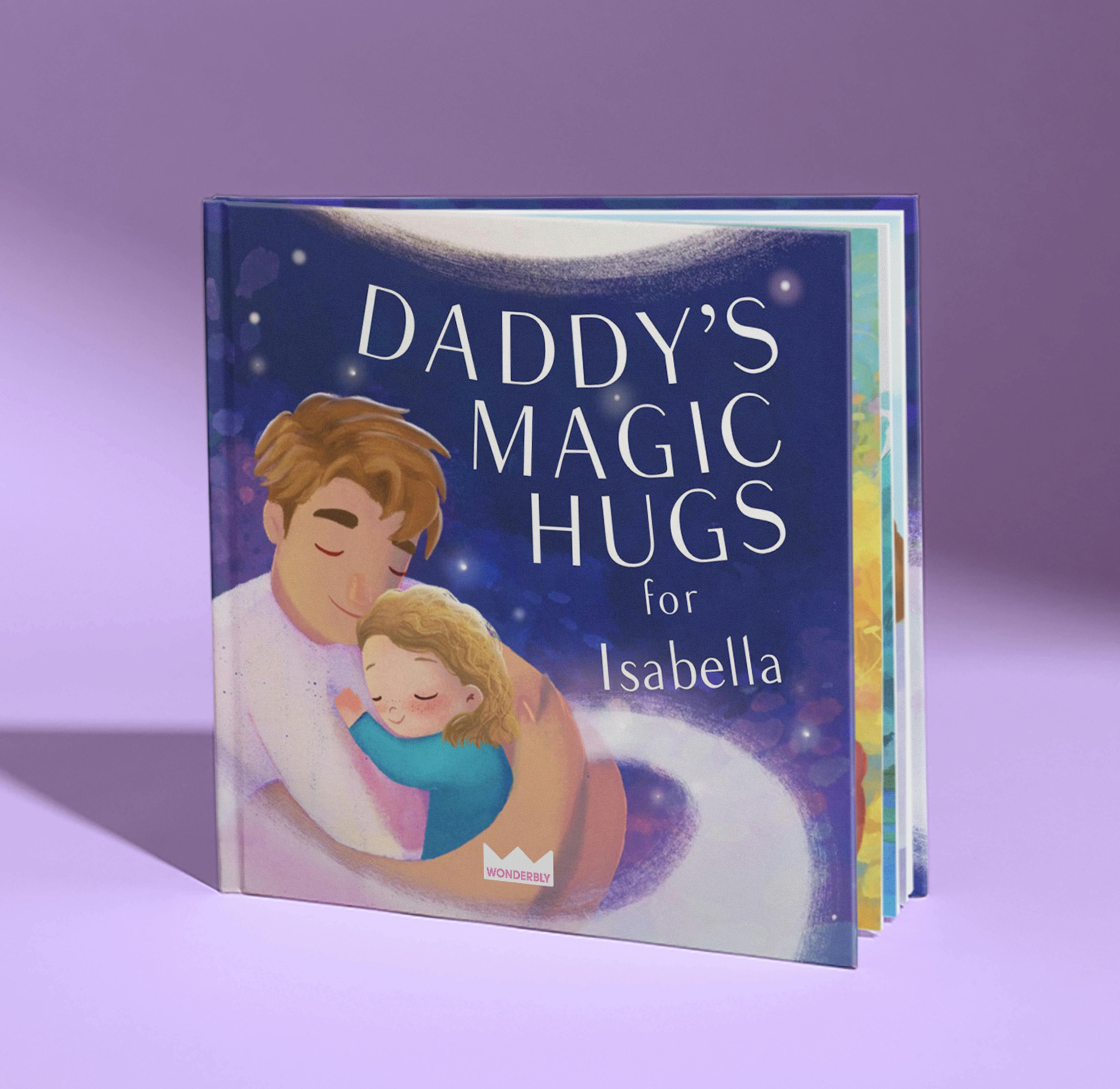 daddy's magic hugs personalised cover