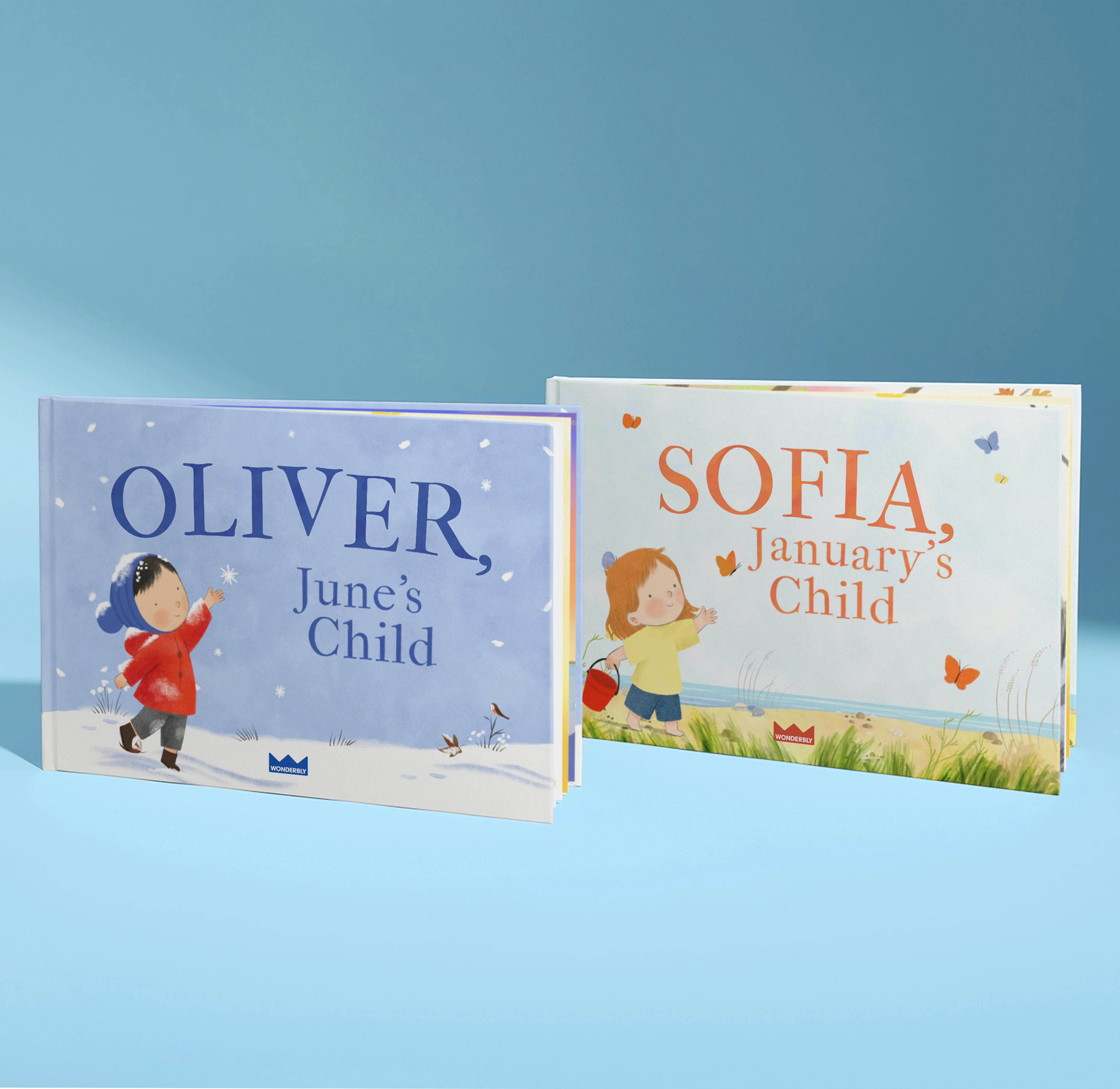 two covers of month's child book