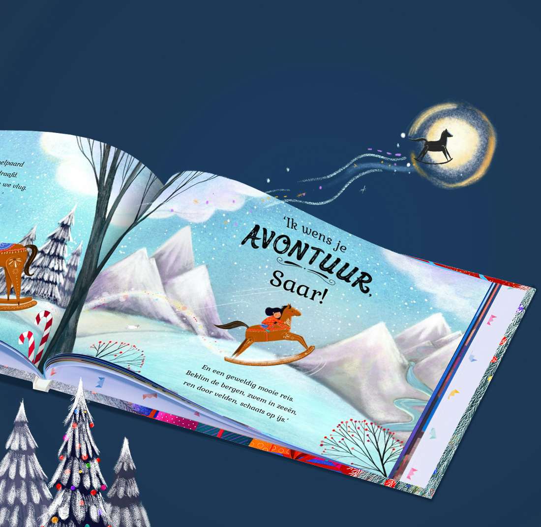 Gepersonaliseerde pagina in Een magische kerst voor jou