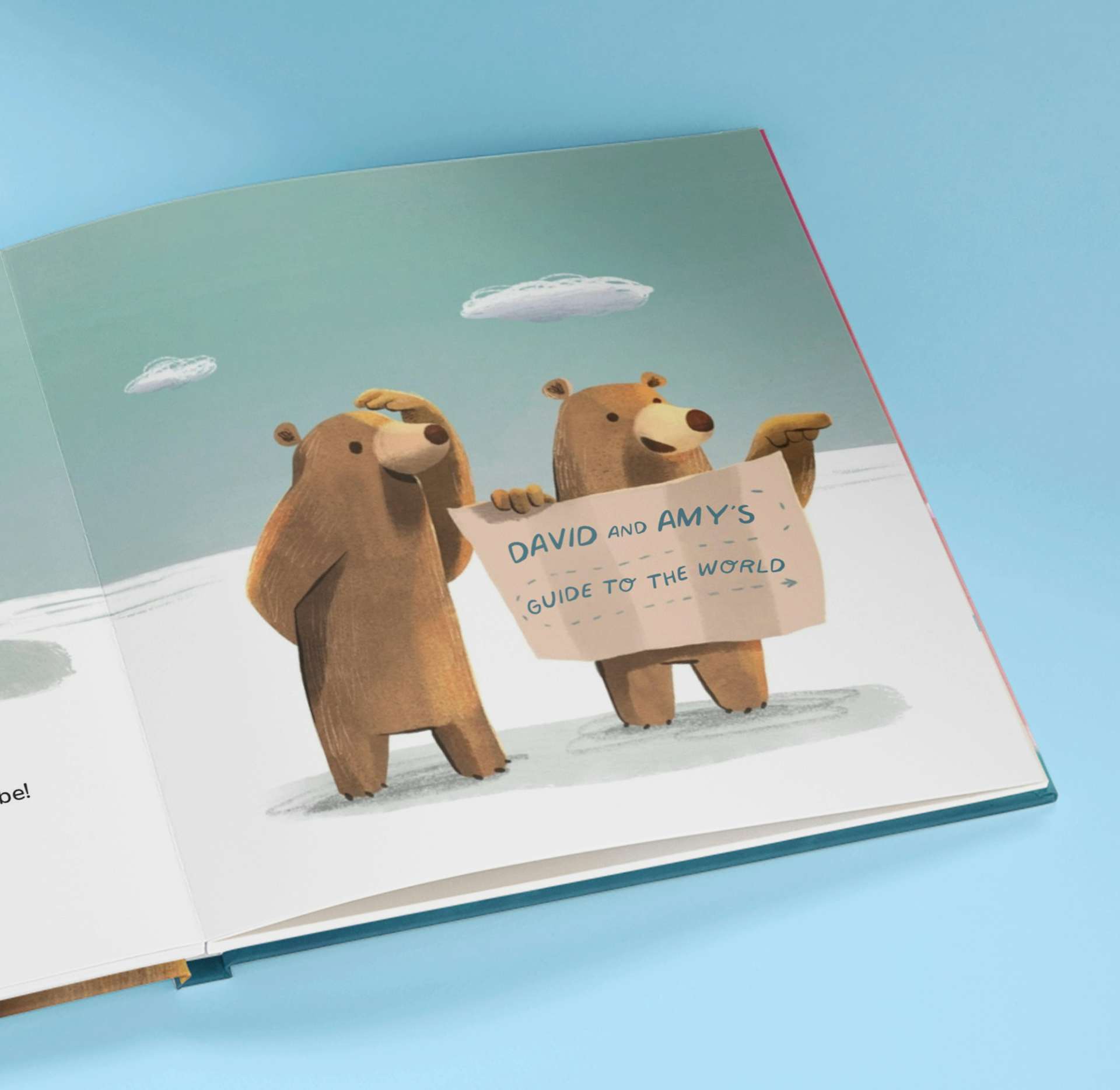 Page inside an open book