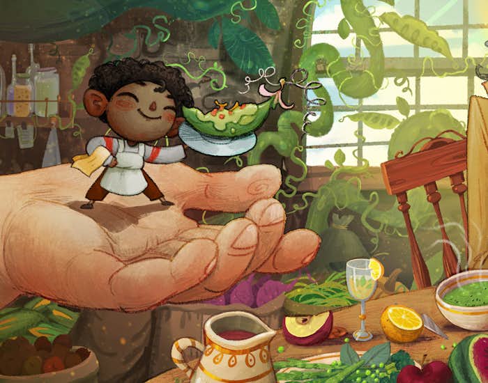 Illustrations in You And The Beanstalk