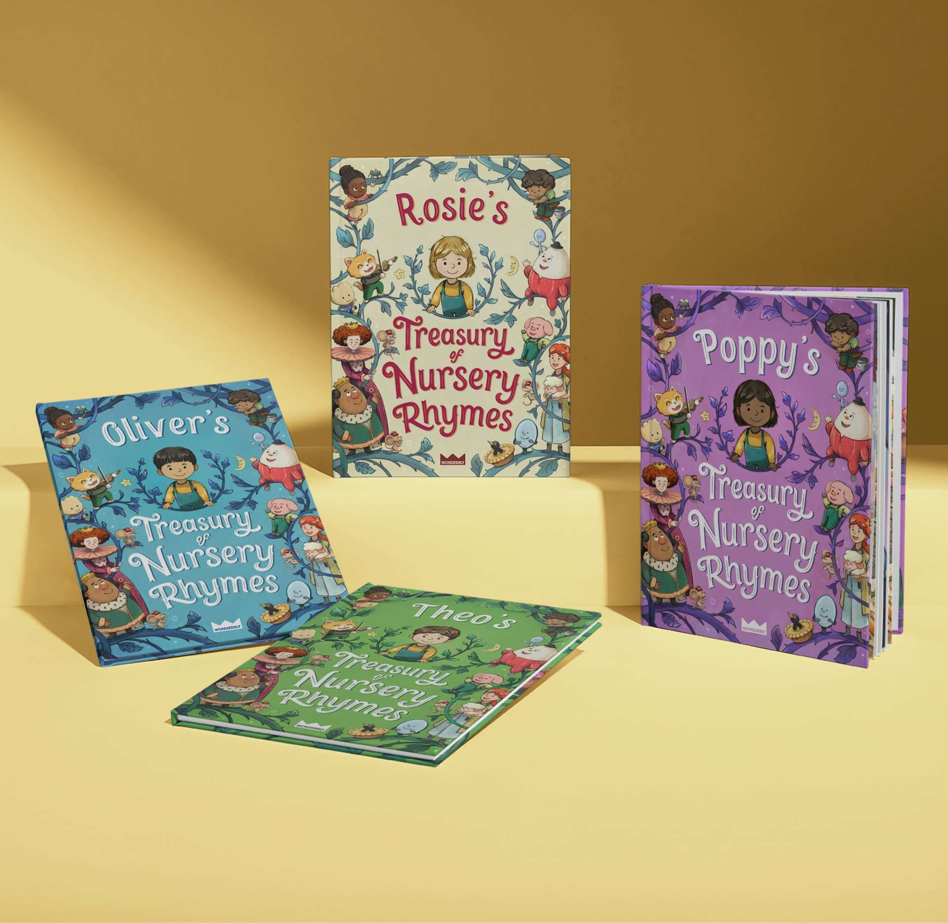 four personalised books