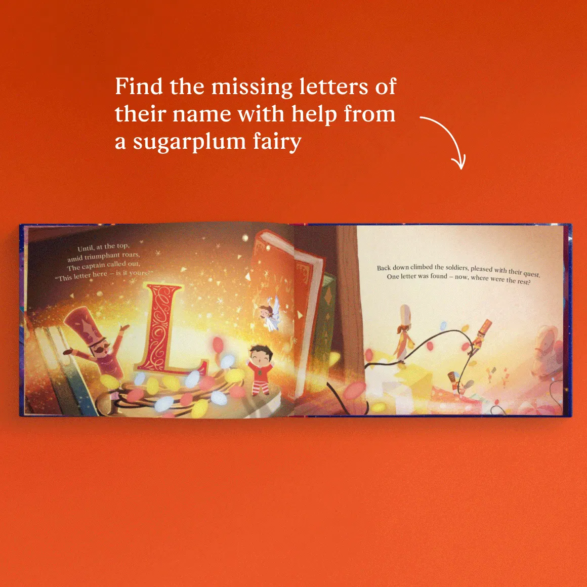 GIF showing the personalised pages of the book
