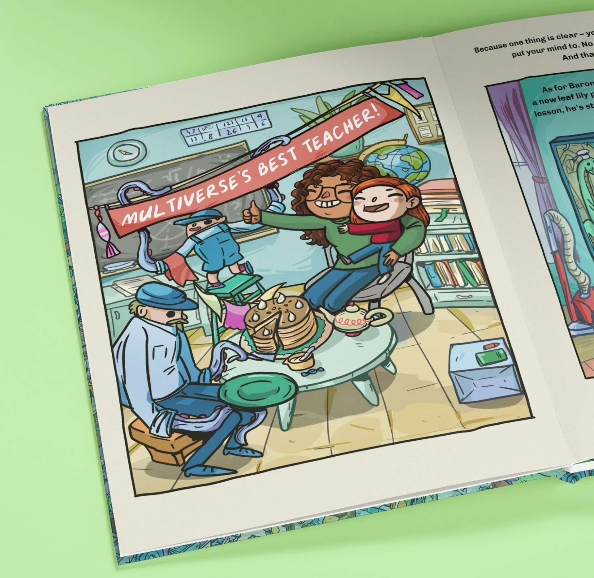 a page inside the personalised book