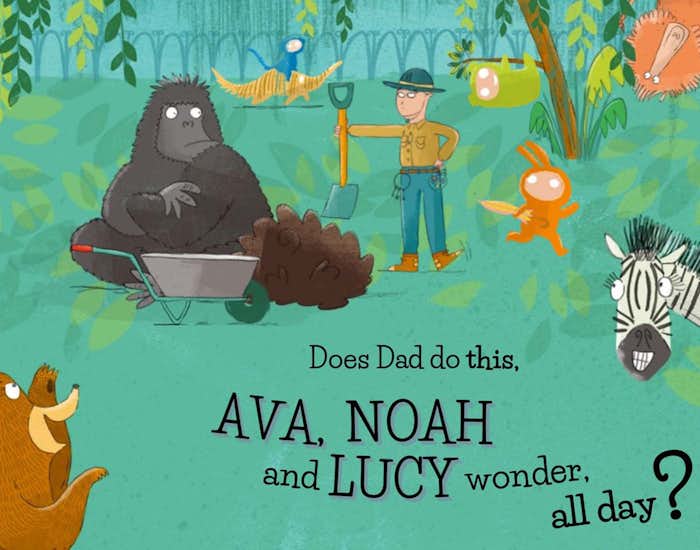 zoo spread in book