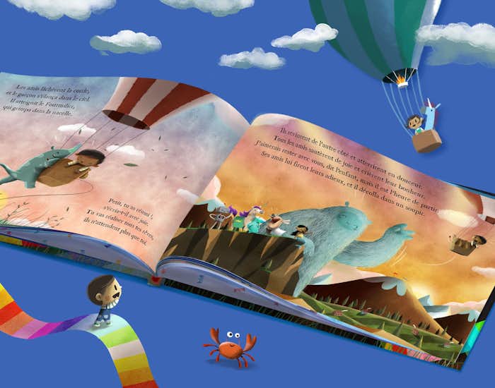 Une page de l'intérieur de L’enfant qui ose suivre ses rêves