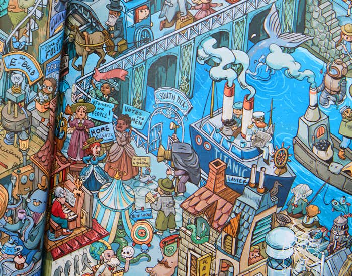 Inside Spread of Where Are You...? The Journey Through Time