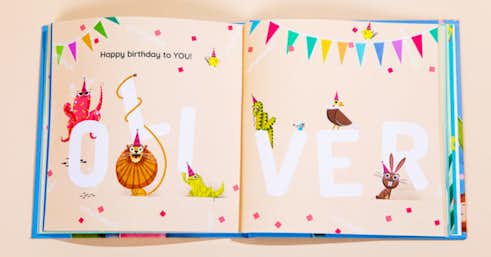Happy Birthday To You Book for Oliver
