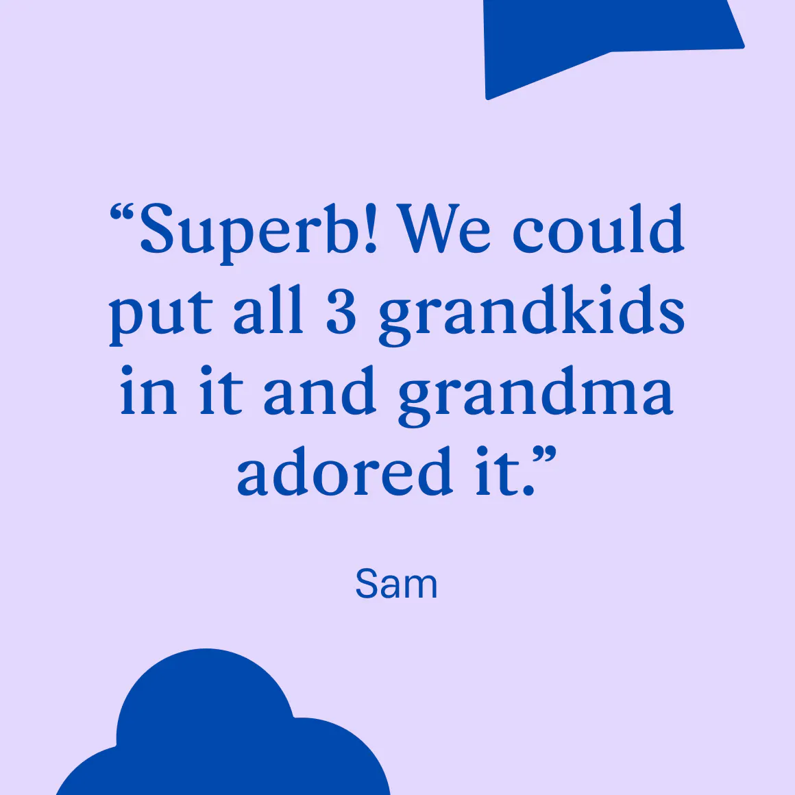 Personalised book testimonial