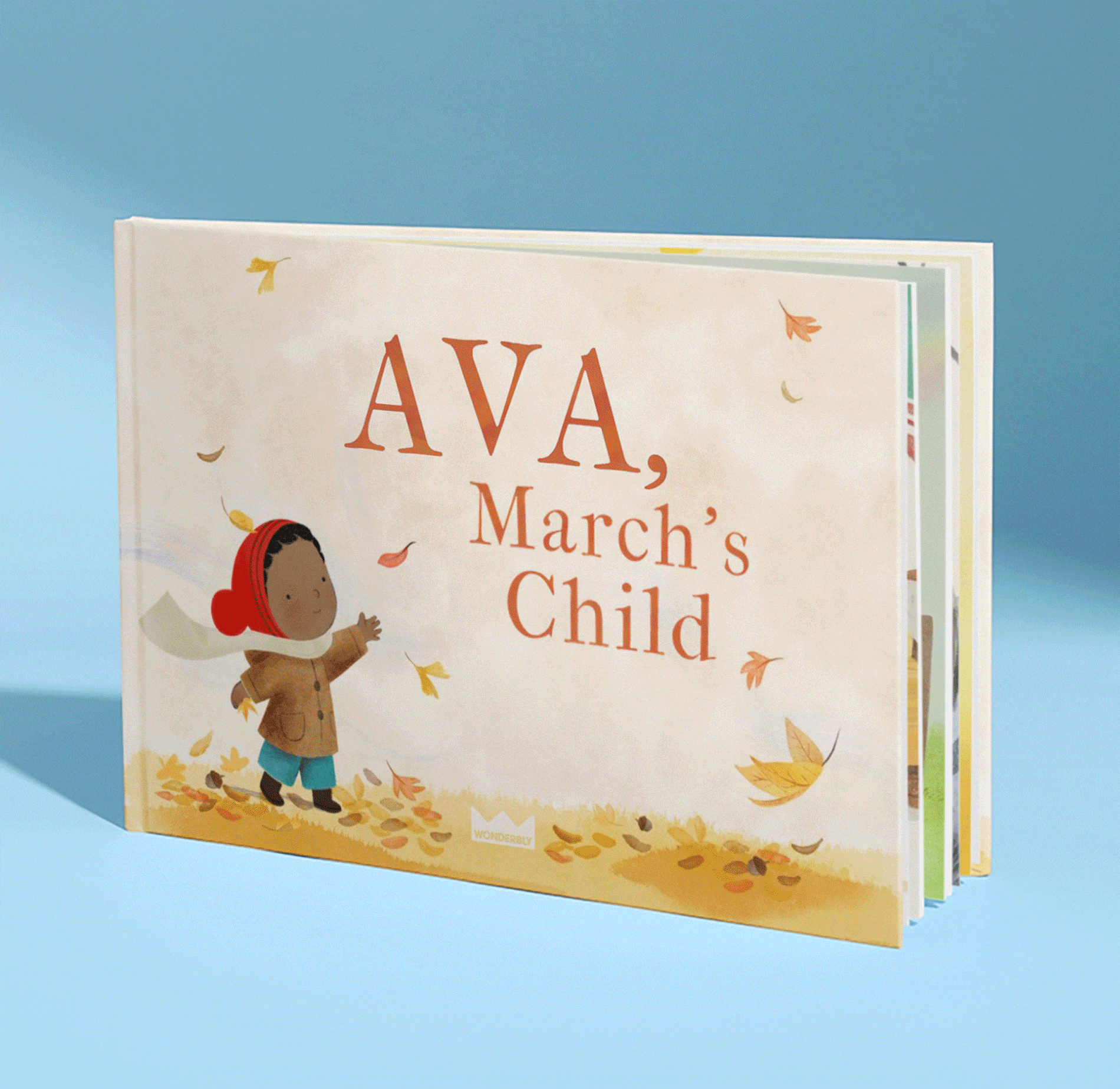 Gif displaying different book covers for Month's Child
